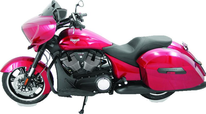Mustang Motorcycle Mustang 10-17 Victory Cross Rds, Cross Country, Hard-Ball, Magnum Touring 1PC Seat - Black