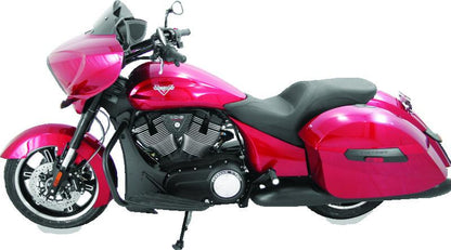 Mustang Motorcycle Mustang 10-17 Victory Cross Rds, Cross Country, Hard-Ball, Magnum Touring 1PC Seat - Black