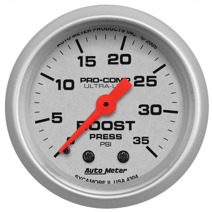 AutoMeter Dsl Gauge Kit A-Pillar W/Spkr Ram 98-02 Boost/Egt 35PSI/1600 Deg. F Ultra-Lite