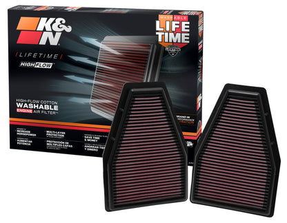 K&N Engineering K&N Replacement Air Filter 12-13 Porsche 911 3.4L / 12 911 3.8L / 13 911 3.6L / 13 911 Carrera 3.8L