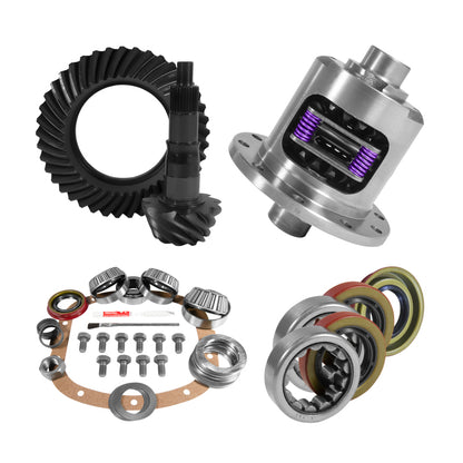 Yukon Gear & Axle Yukon Gear 7.5in/7.625in GM 3.73 Rear Ring & Pinion Install Kit 28 Spline Positraction Axle Bearings