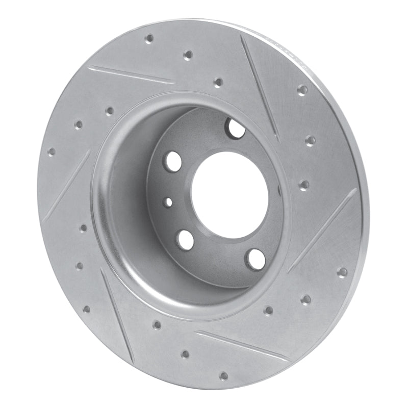 R1 Concepts R1 67-72 Volvo 164 Front Right Drilled & Slotted Silver Brake Rotor