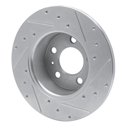 R1 Concepts R1 67-72 Volvo 164 Front Right Drilled & Slotted Silver Brake Rotor