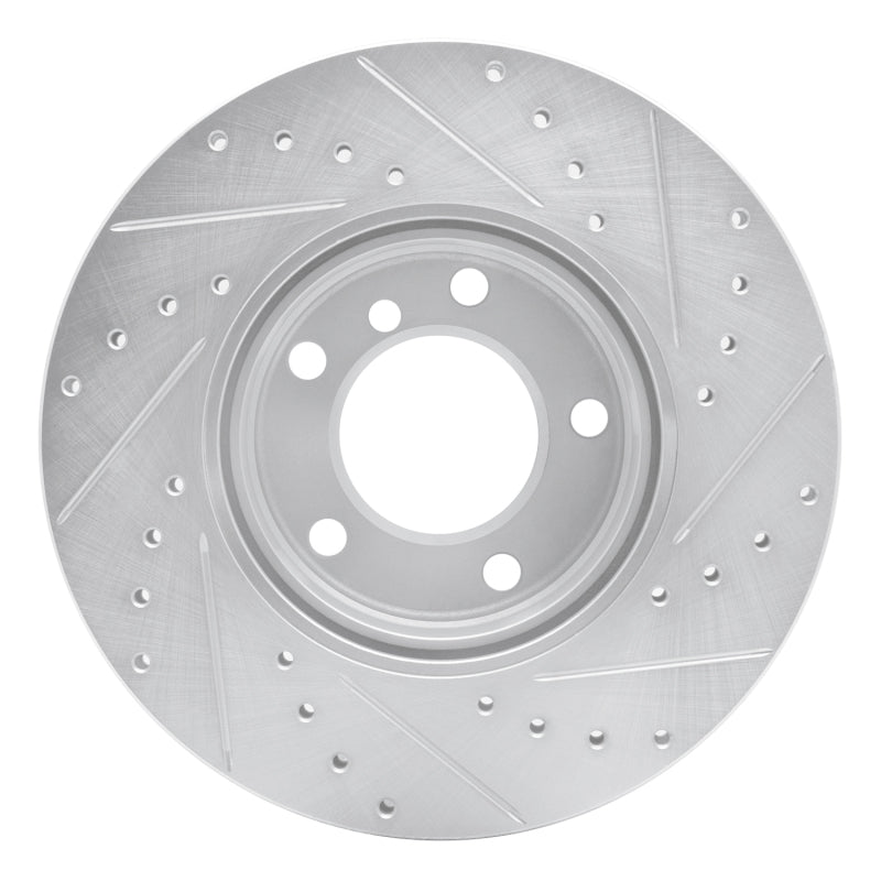 R1 Concepts R1 96-03 BMW 525I (USA/Canada) Front Left Drilled & Slotted Silver Brake Rotor