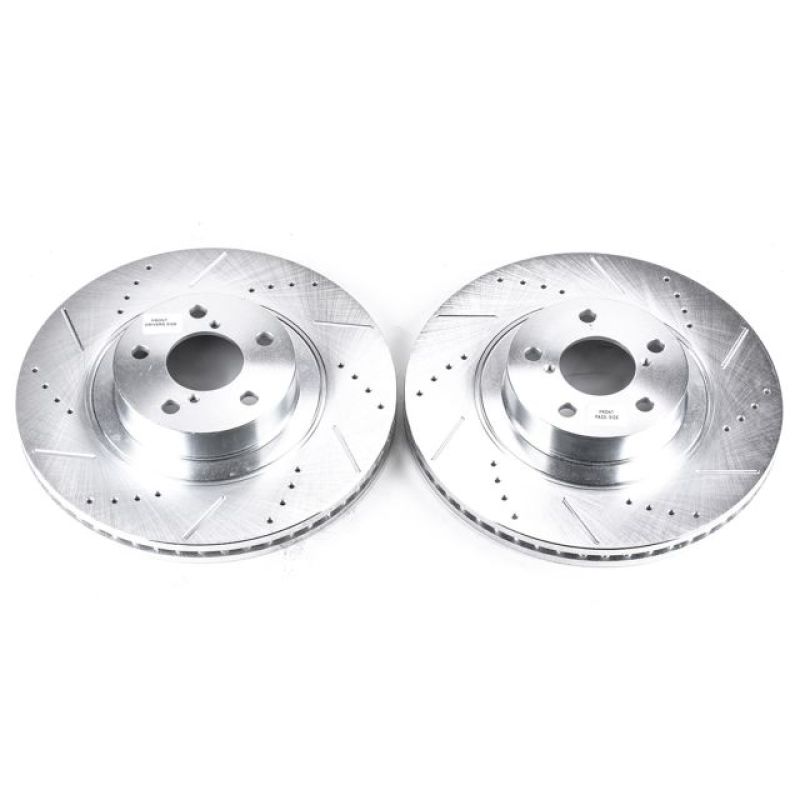 PowerStop Power Stop 05-06 Saab 9-2X Front Evolution Drilled & Slotted Rotors - Pair
