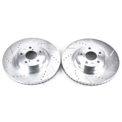 PowerStop Power Stop 05-06 Saab 9-2X Front Evolution Drilled & Slotted Rotors - Pair