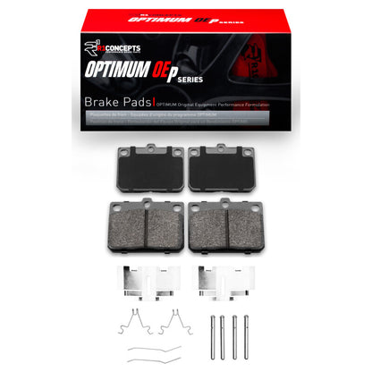 R1 Concepts R1 81-83 Toyota Corolla (US/Canada) Front Optimum OE Pads & Hardware Kit