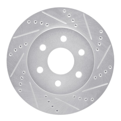 R1 Concepts R1 98-99 Cadillac DEVILLE Front Right Drilled & Slotted Silver Brake Rotor