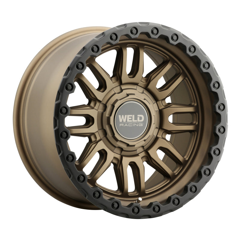 Weld Off-Road Swift 17x9in - 8x180 BP - ET-12 - 124.3mm CB - Satin Bronze Wheel & Black Ring