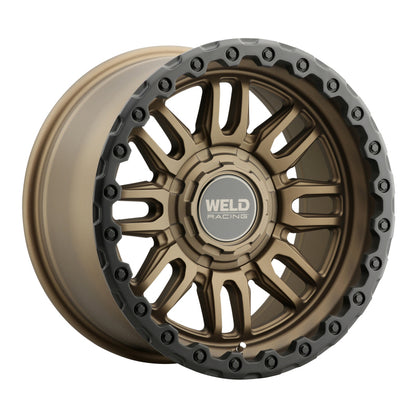 Weld Off-Road Swift 17x9in - 8x180 BP - ET-12 - 124.3mm CB - Satin Bronze Wheel & Black Ring
