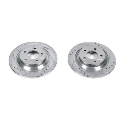 PowerStop Power Stop 06-10 Mazda 5 Rear Evolution Drilled & Slotted Rotors - Pair