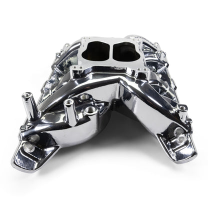 Edelbrock Pontiac 326-455 Performer RPM Intake Manifold - Chrome Plasma Finish
