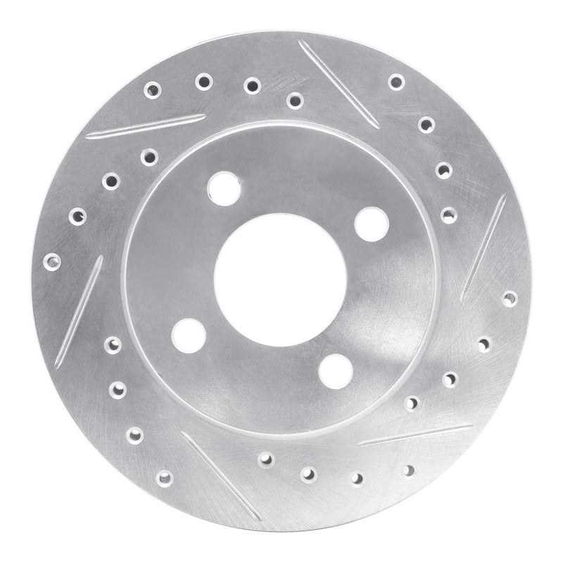 R1 Concepts R1 81-87 Chrysler Town & Country Front Right Drilled & Slotted Silver Brake Rotor