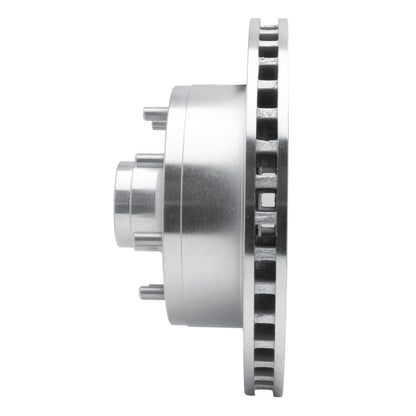 R1 Concepts R1 78-97 Dodge B3500 / B2500 Front Left Drilled & Slotted Silver Brake Rotor