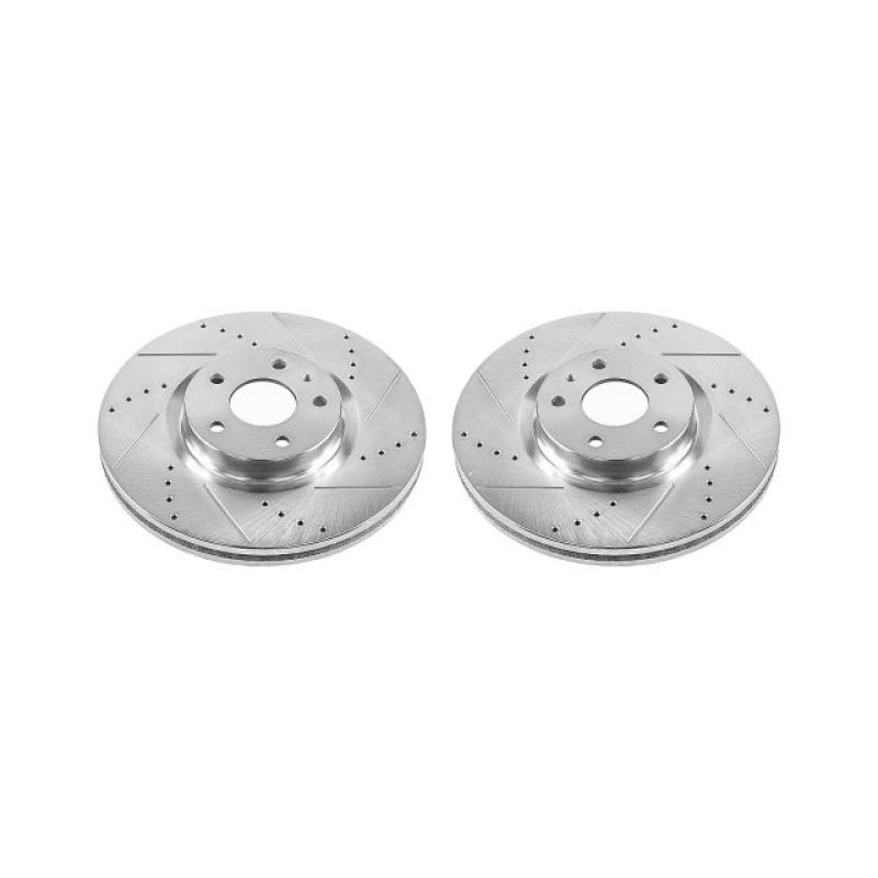 PowerStop Power Stop 13-19 Ford Fusion Front Evolution Drilled & Slotted Rotors - Pair