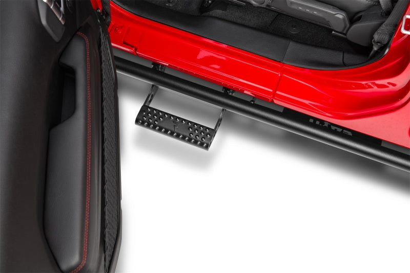 N-Fab RKR Step System 07-17 Jeep Wrangler JK 2 Door All - Tex. Black - 1.75in