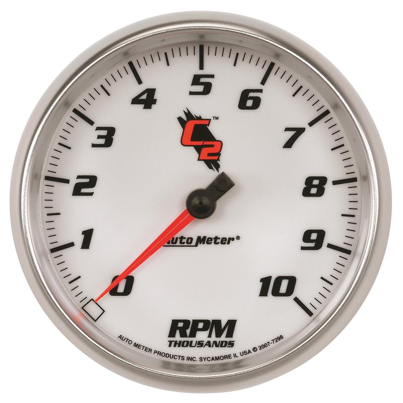 Autometer C2 5 inch 10000 RPM In-Dash Tachometer