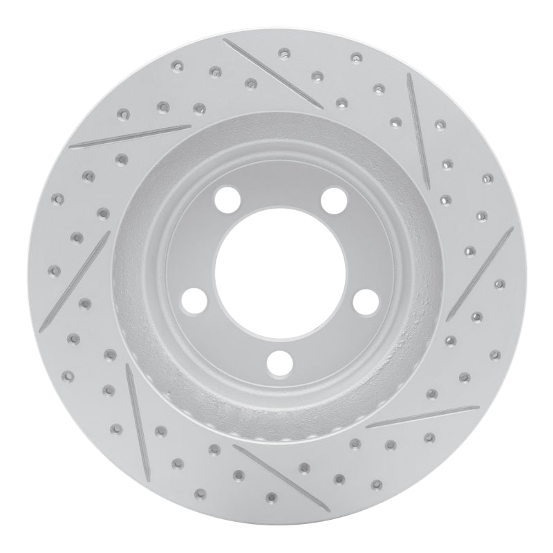 R1 Concepts R1 67-67 Ford Galaxie 500 Front Left Drilled & Slotted Geo-Carbon Rotor