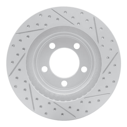 R1 Concepts R1 67-67 Ford Galaxie 500 Front Left Drilled & Slotted Geo-Carbon Rotor