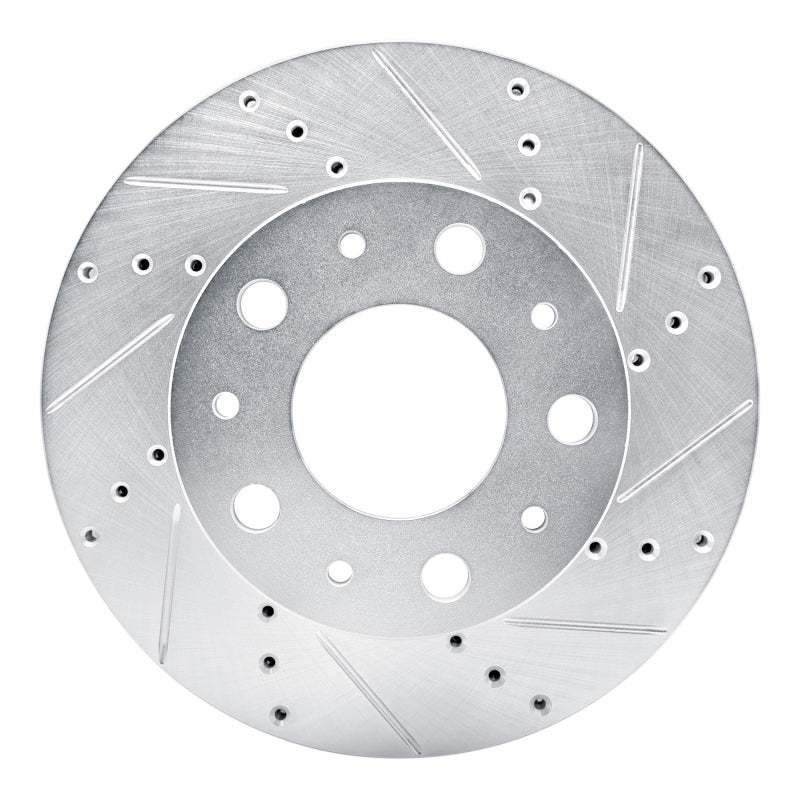 R1 Concepts R1 14-25 Ram Promaster 1500 Front Right Drilled & Slotted Silver Brake Rotor