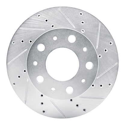 R1 Concepts R1 14-25 Ram Promaster 1500 Front Right Drilled & Slotted Silver Brake Rotor