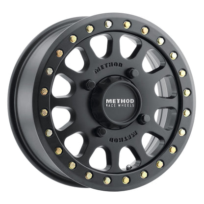 Method Wheels Method MR401 UTV Beadlock 15x6 / 5+1/53mm Offset / 4x136 / 106mm CB Matte Black Wheel