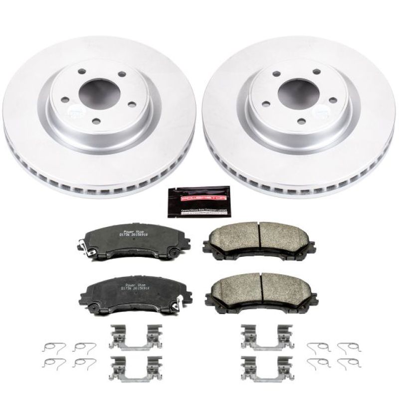 PowerStop Power Stop 14-19 Infiniti Q50 Front Z17 Evolution Geomet Coated Brake Kit