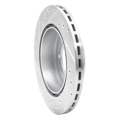 R1 Concepts R1 91-93 Dodge STEALTH Rear Right Drilled & Slotted Silver Brake Rotor