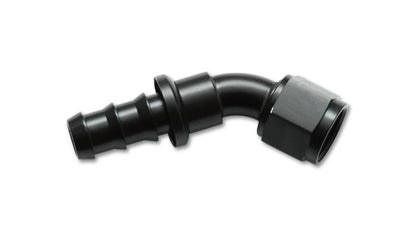 Vibrant Push-On 60 Degree Hose End Elbow Fitting Size -6AN