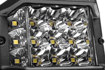 Go Rhino Xplor Bright Series Sideline Cube LED Spot Light Kit (Surface Mount) 4x3 - Blk (Pair)