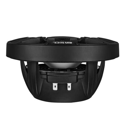 DS18 Marine 6.5in 2-Way 150 Watts RMS 4 ohm Digital LED Lights Bullet Tweeter Covers Included Black