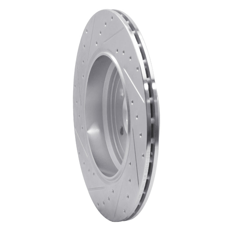 R1 Concepts R1 10-13 Land Rover Range Rover Sport Rear Right Drilled & Slotted Silver Brake Rotor