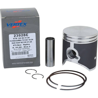 Vertex Pistons Vertex Piston 01-16 KTM 125 EXC 125cc Cast Replica Piston Kit