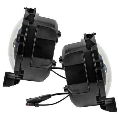 ORACLE Lighting Oracle Oculus Bi-LED Projector Headlights for Jeep JL/Gladiator JT Satin Silver 5500K