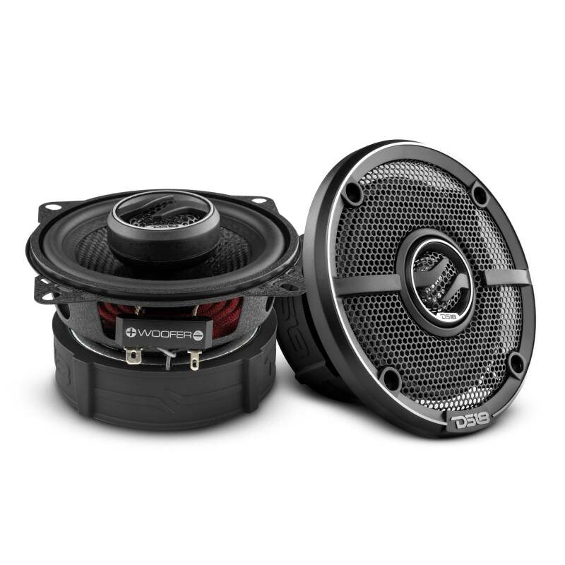 DS18 4in 50 Watts RMS 4 ohm 2-Way Coaxial Speaker w/ Kevlar Cones