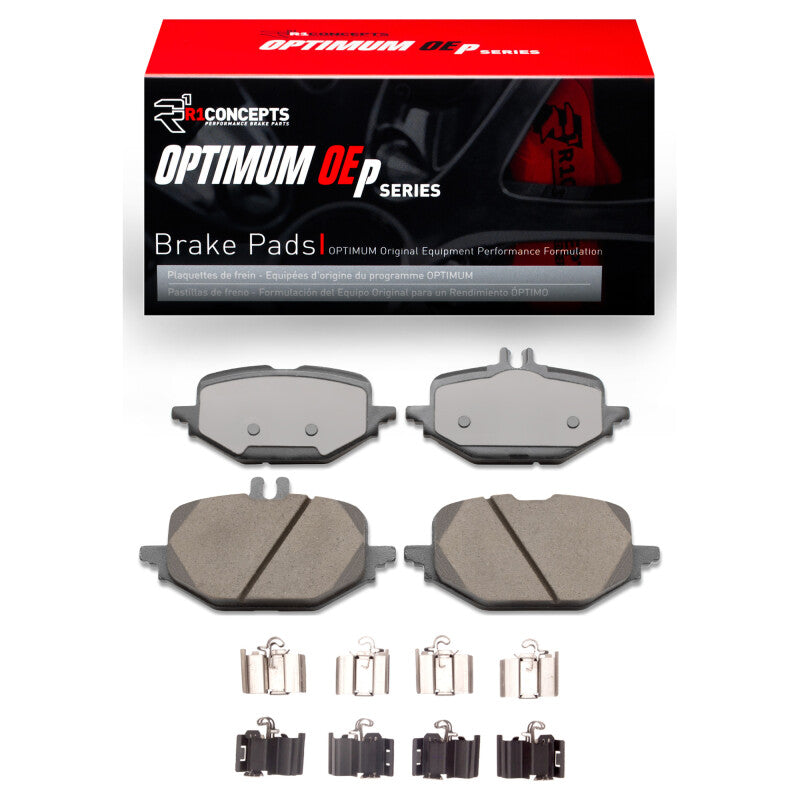 R1 Concepts R1 22-25 Mercedes-Benz C200 (Mexico) Rear Optimum OE Pads & Hardware Kit