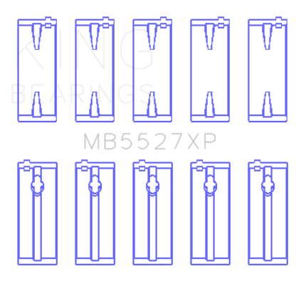 King Engine Bearings Toyota 4Age/4Agze/16V 1.6L (Size +0.50mm) Main Bearing Set