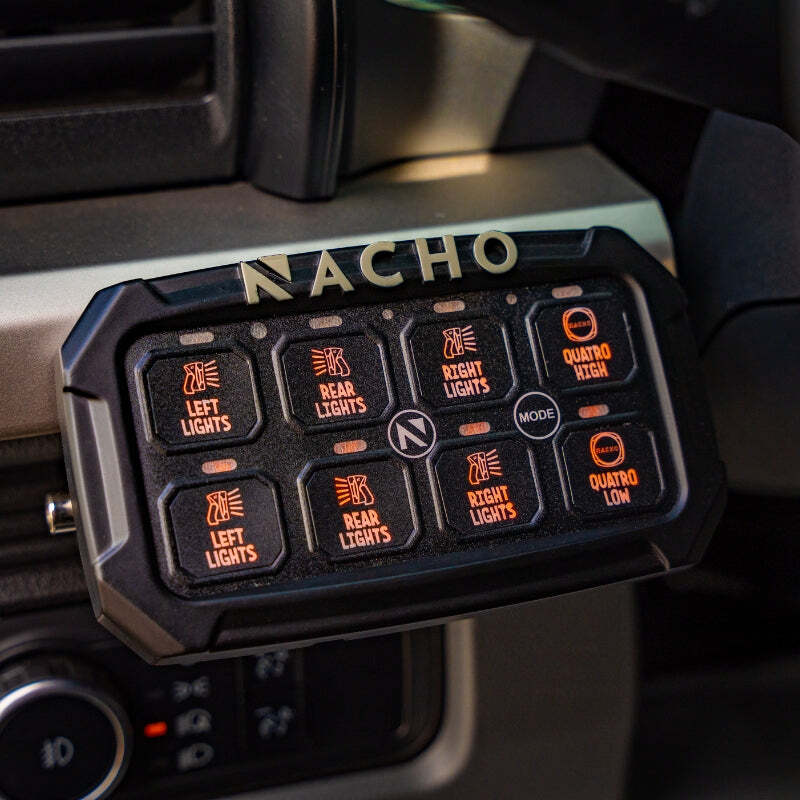 Nacho Offroad Technology Nacho Lighting 8-Switch Auxiliary Accessory Control System