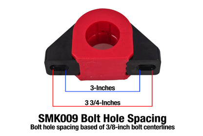 BMR Suspension BMR Universal 1.25in Billet Aluminum Sway Bar Mount Mount (Polyurethane) - Black