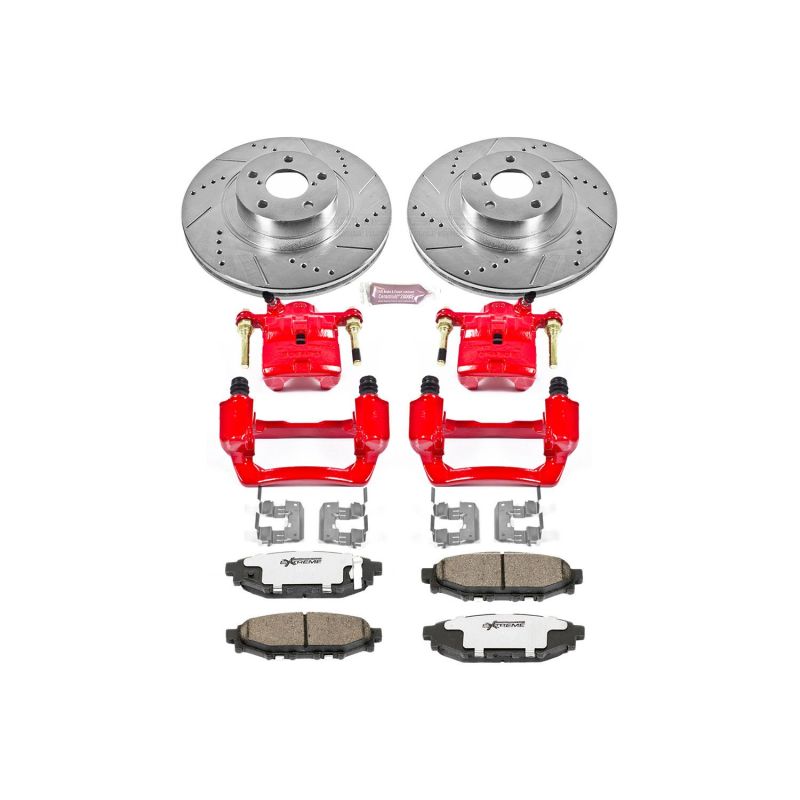 PowerStop Power Stop 09-13 Subaru Forester Rear Z26 Street Warrior Brake Kit w/Calipers