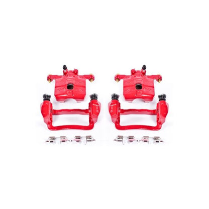 PowerStop Power Stop 05-06 Saab 9-2X Rear Red Calipers w/Brackets - Pair