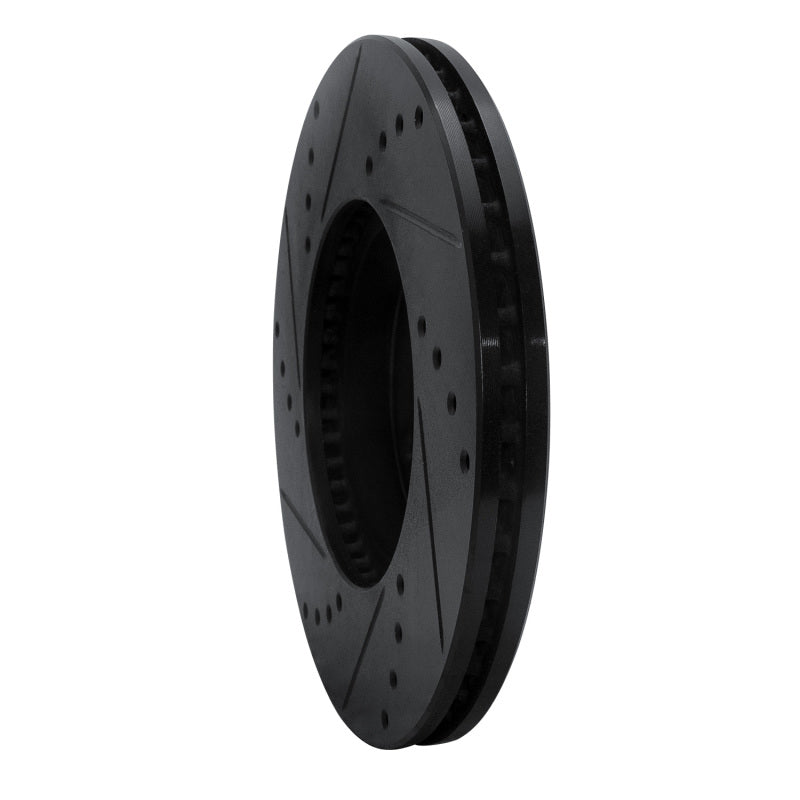 R1 Concepts R1 98-98 Volkswagen Passat (USA/Canada) Front Right Drilled & Slotted Black Brake Rotor