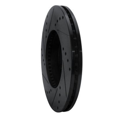 R1 Concepts R1 98-98 Volkswagen Passat (USA/Canada) Front Right Drilled & Slotted Black Brake Rotor