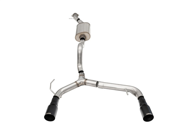 CORSA Performance Corsa 21-25 Ford Bronco 2.3L 2-Door 2.75in Cat-Back Dual Rear Exhaust w/ 4in Straight-Cut Black Tips