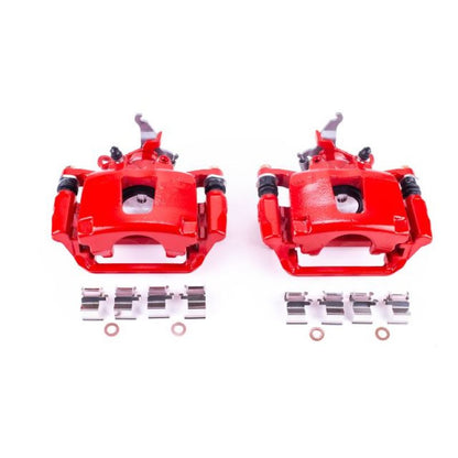 PowerStop Power Stop 12-18 Dodge Journey Rear Red Calipers w/Brackets - Pair