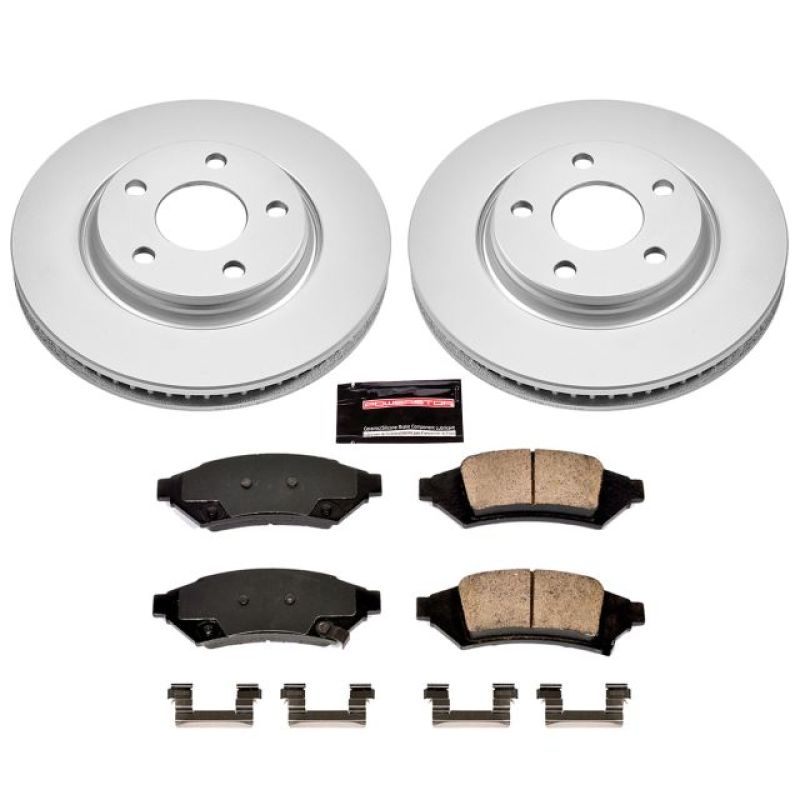 PowerStop Power Stop 2004 Pontiac Grand Prix Front Z17 Evolution Geomet Coated Brake Kit