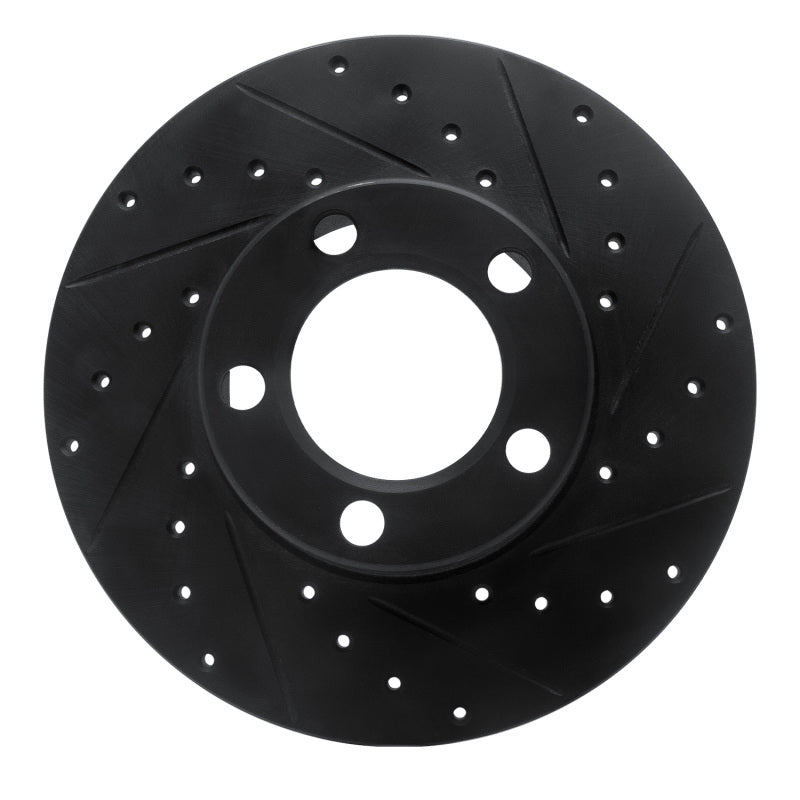 R1 Concepts R1 67-70 American Motors Javelin Front Right Drilled & Slotted Black Brake Rotor