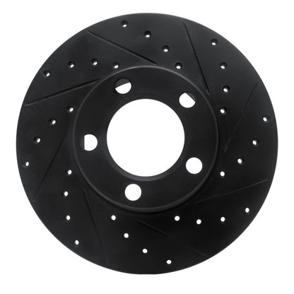 R1 Concepts R1 67-70 American Motors Javelin Front Right Drilled & Slotted Black Brake Rotor