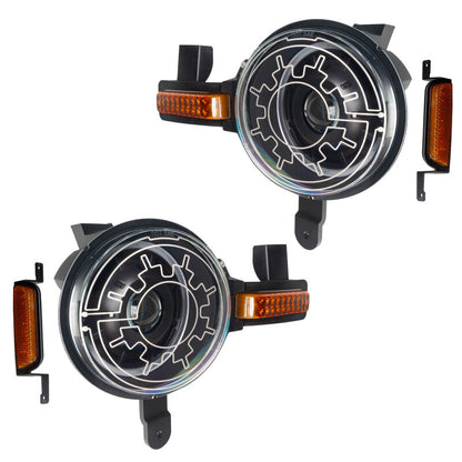 ORACLE Lighting Oracle 2021+ Ford Bronco Oculus Bi-LED Projector Headlights w/ Heated Lenses