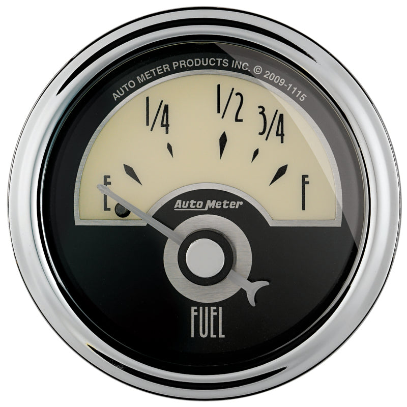 AutoMeter Gauge Fuel Level 2-1/16in. 73 Ohm(e) to 10 Ohm(f) Elec Cruiser Ad